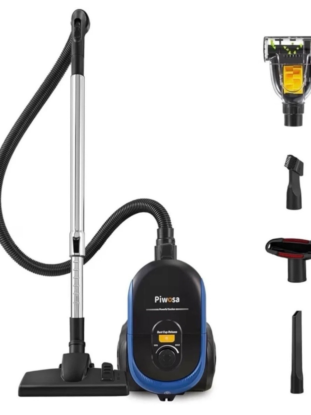 Piwosa Canister Vacuum - Black & Blue